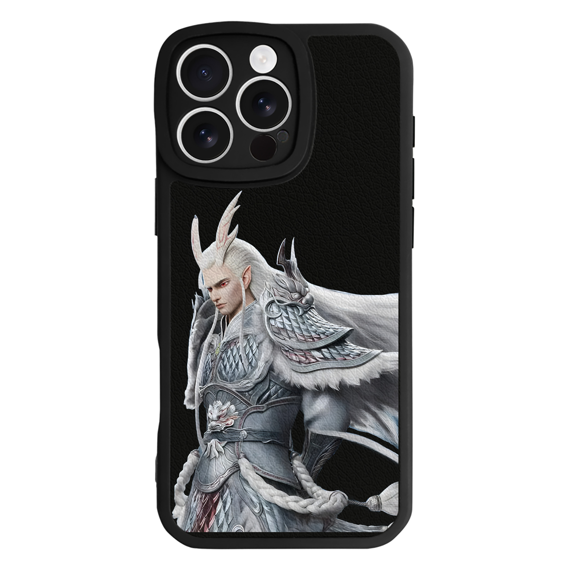 （画像用） Ne Zha 2 ナタ 魔童の大暴れ 【iPhone 16シリーズ対応】シリコンスマホケース（レザー調） 材質：シリコン